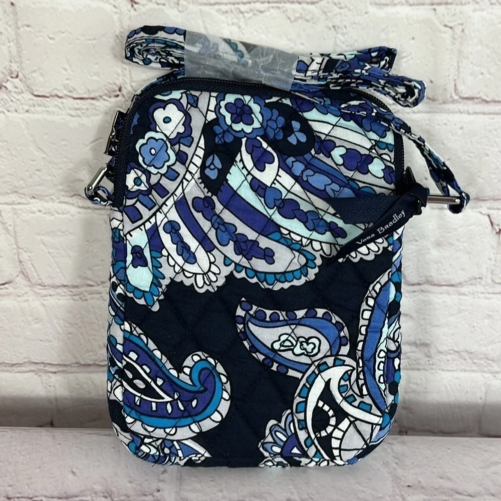 Vera Bradley Petite Travel Crossbody Deep Night Paisley